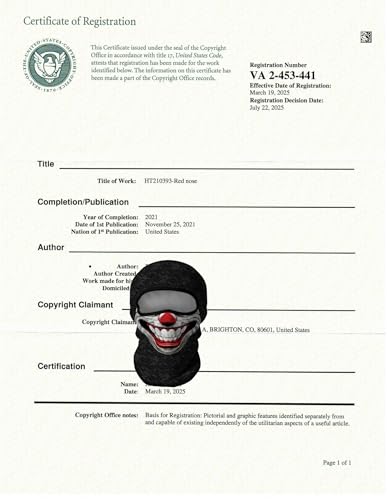 3D Balaclava Ski Mask Motorcycle Full Face Mask Outdoor Tactical Hood Headwear Mask Ghosts Skull Mask Men Women for Halloween - color: Clown