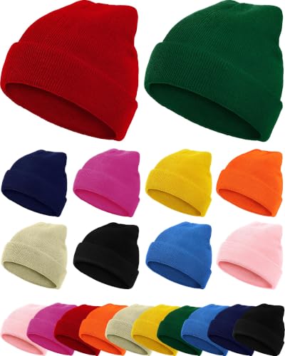 Jecery 80 Pack Winter Beanies Bulk Knit Hats for Men Women - color: Multicolor