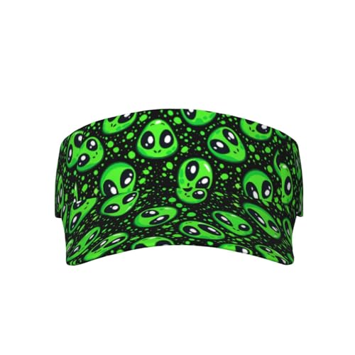 Unisex Adjustable Sports Sun Visor - color: Alien
