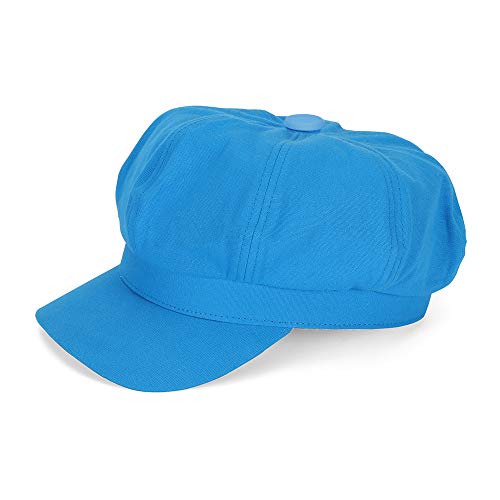 Newsboy Cabbie Baker boy hat Beret Cap for Women Pageboy Visor Paperboy Hat Sailor Fiddler Hat Adjustable - color: Blue