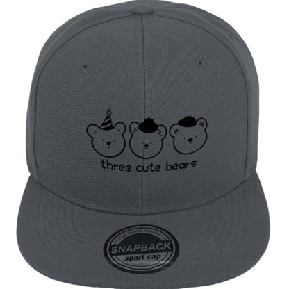 ZH Plain Flat Brim Snapback Baseball Caps Adjustable Blank Baseball Caps Wholesale 12 Pack - color: Dark Gray