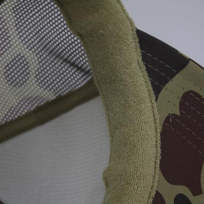 High Crown Foam Mesh Camouflage Tri-Color Oak Leaves Trucker Hat Baseball Cap - color: Kly/Lt.lod/Kly