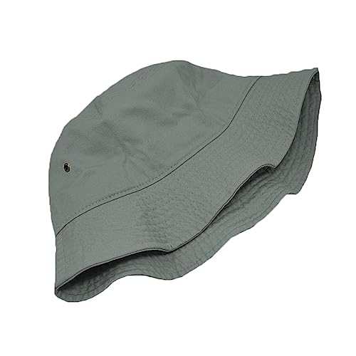 Glory Max Unisex Solid Color 100% Cotton Bucket Hat Small Brim Packable Travel Summer Beach Hat - color: Charcoal, size: Small-Medium