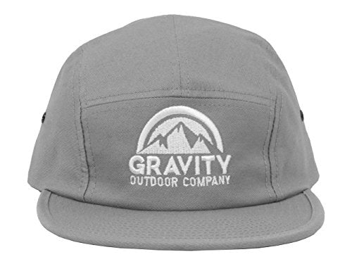 Gravity Outdoor Co. 5 Panel Hat - color: Grey