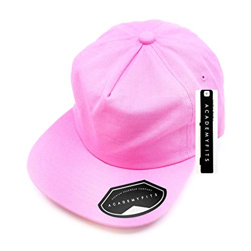 Quality 5 Panel Mid Crown Cotton Vintage Painters Hat Buckle Strap Adjustable Men Women Unisex Flat Visor #2015 - color: Pink