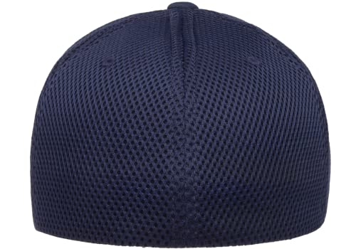 Flexfit 6533 Ultrafibre & Airmesh Lightweight Stretch-Fitted Cap - color: Navy, size: Large-X-Large