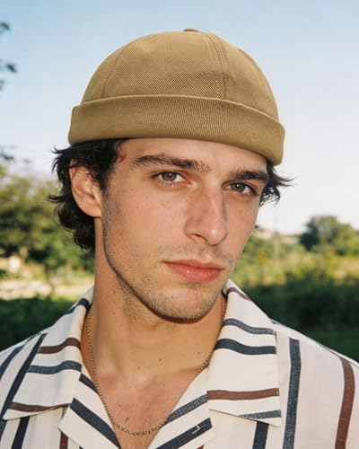CLAPE Watch Cap Work Beanie Corduroy Docker Leon Brimless Hat Rolled Cuff Harbour Hat - color: Ct15-urban Khaki