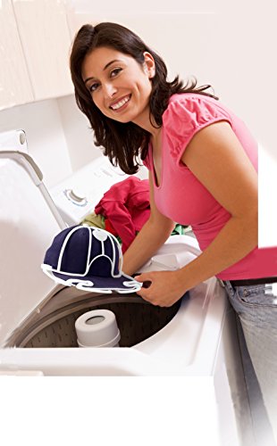 Perfect Curve Cap Washer - Hat and Visor Cleaning Rack. for Hats with Flat and Curved Brims. Made in USA. - color: White