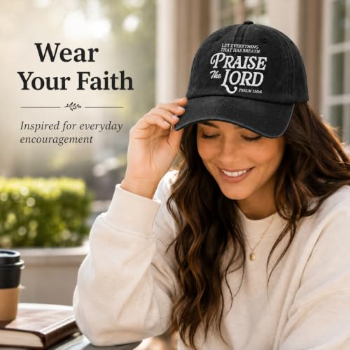Man of God Husband Dad Embroidered Hat Camping Caps for Women - color: I Love Jesus 19