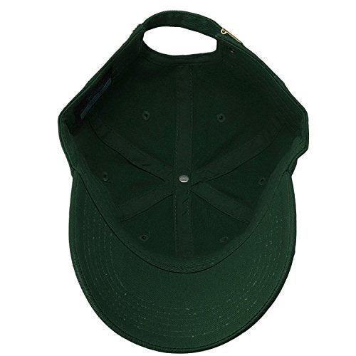 Falari Classic Baseball Cap Dad Hat 100% Cotton Soft Adjustable Size - color: Dark Green