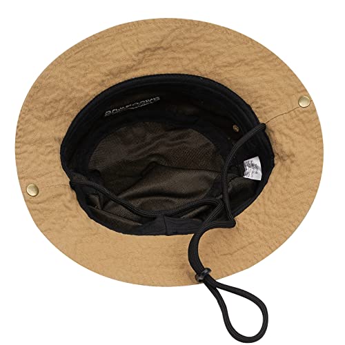 Clakllie Sun Hats for Women Men UV Protection Boonie Hats Summer Safari Jungle Hat Fishing Beach Hats UPF 50+ Camping Hats - color: S-dfh03-khaki