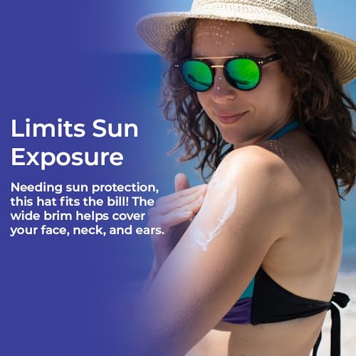 SAGEFINDS Packable Straw Hat for Women | Floppy Wide Brim Beach Cap | Foldable for Travel | Sun Protection | Summer Hat