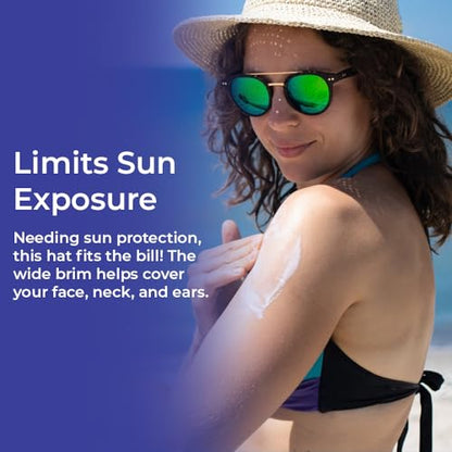 SAGEFINDS Packable Straw Hat for Women | Floppy Wide Brim Beach Cap | Foldable for Travel | Sun Protection | Summer Hat
