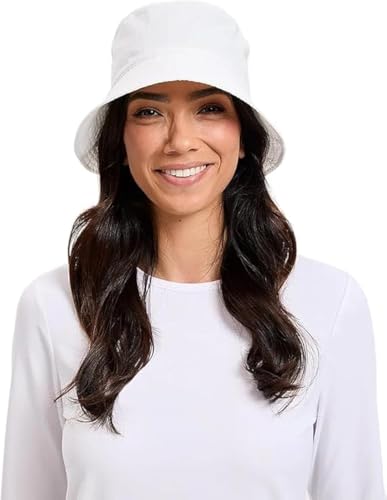 Solbari Unisex Bondi Bucket Hat UPF 50+ - color: White, size: Large-X-Large