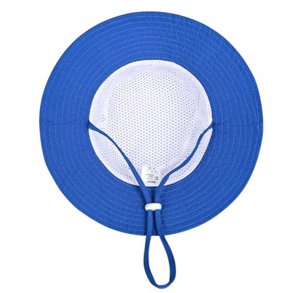 Baby Toddler Sun Hat,Kids Summer UPF 50+ Foldable Beach Bucket Hat for Boys Girls Children - color: Blue, size: 2-4T