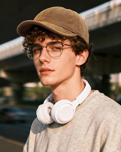 CLAPE Corduroy 5 Panel Hat, Lightweight Breathable Adjustable Soft Flat Brim Baseball Cap Trucker Hat for Outdoor Adventures - color: Gd29-camel