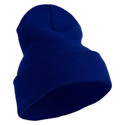 e4Hats.com 12 inch Cuffed Knit Long Beanie - color: Royal