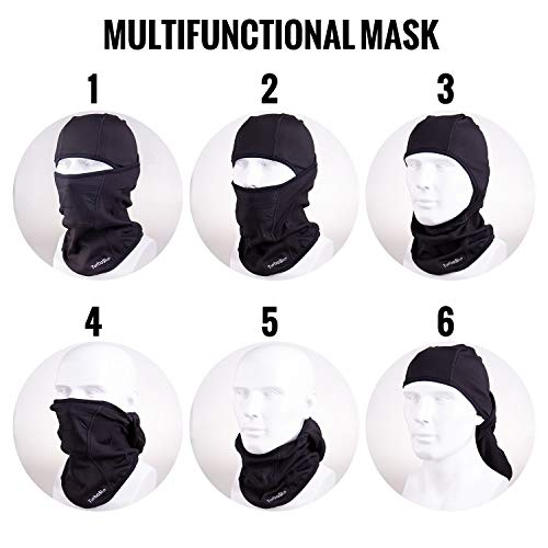 Ski Mask,Balaclava Mask,Wind Water Resistant for Cold Weather - color: Black