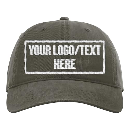 Custom Dad Style Embroidered Hat for Men, Customized Baseball Cap, Gorras para Hombres, Personalized Hats for Men - color: Army Green