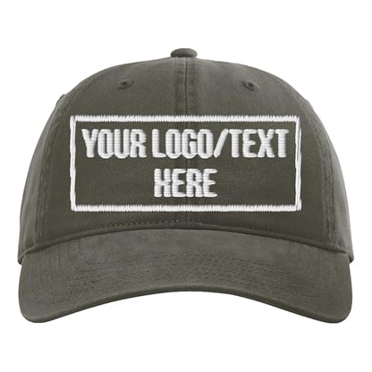 Custom Dad Style Embroidered Hat for Men, Customized Baseball Cap, Gorras para Hombres, Personalized Hats for Men - color: Army Green