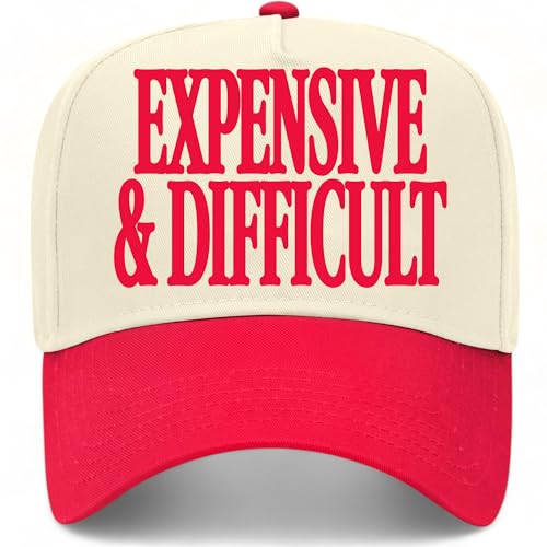 BROTHER TRUCKERS Expensive & Difficult Hat - color: Red/Natural