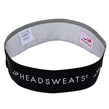 Headsweats Unisex Adult Lightweight Performance Running Sun Visor - color: Black and Grey