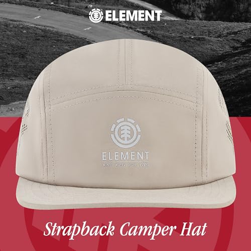Element Unisex Adult Element Camper Hat, Adult Strapback with Slight Curved Brim - color: Light Grey