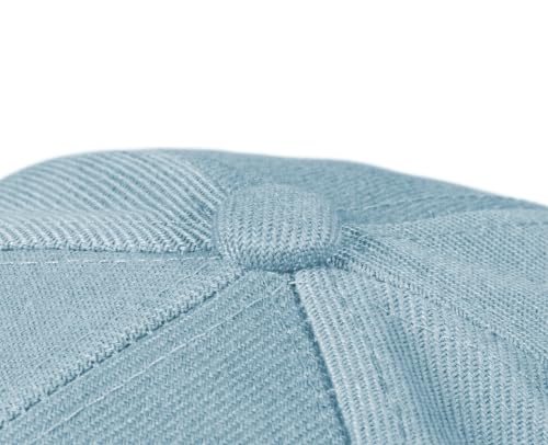 TK Flex Blank Hats, Adjustable Plain Hats, Casual Women's and Men's Hats, Baseball Caps for Patches and Embroidery, 12 Pack - color: Sky Blue