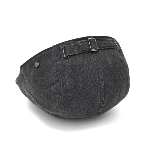 QHFHULV Newsboy Cap for Men Cotton Flat Gatsby Ivy Golf Cabbie Driving Hat - color: Casual Khaki