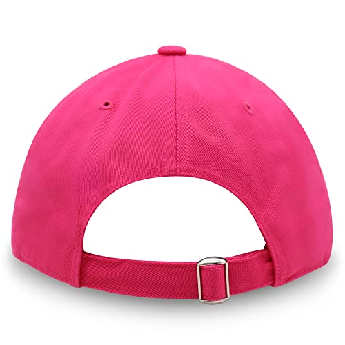 JPAK Two Tomatoes Premium Dad Hat Embroidered Cotton Baseball Cap Vegetables Embroidery - color: Hot Pink