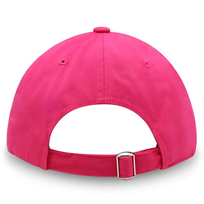 JPAK Two Tomatoes Premium Dad Hat Embroidered Cotton Baseball Cap Vegetables Embroidery - color: Hot Pink