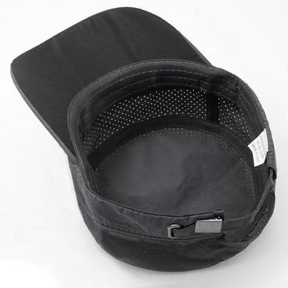 Quick Dry Army Cadet Cap Military Style Flat Top Hat for Men - color: Dark Gray