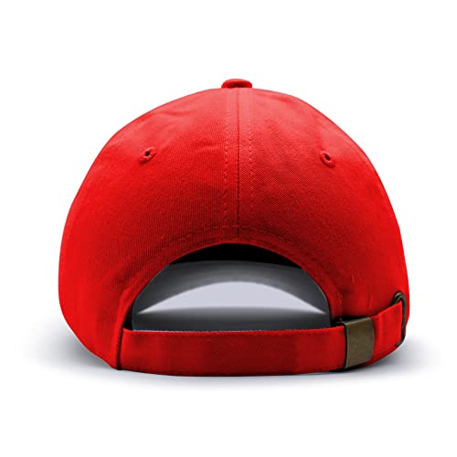 JPAK Kiwi Bird Baseball Cap Embroidered Cotton Dad Hat - Funny - color: Red