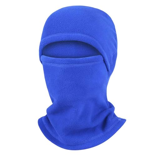 Ski Mask Fleece Balaclava Warm Winter Face Mask Men Shiesty Mask Women Motorcycle Thermal Fleece Face Cover for Cold Weather - color: Royal Blue