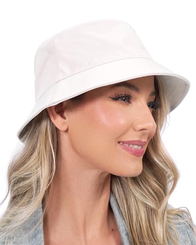 GADIEMKENSD 100% Cotton Bucket Hat - Unisex, UPF 50 Sun Protection, Lightweight, Packable - color: Camo Army Green