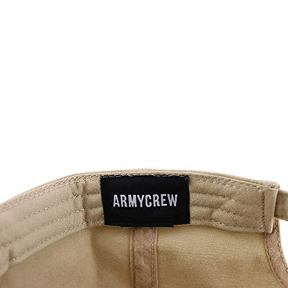 Armycrew Oversize XXL Blank Flatbill Mesh Snapback Cap - color: Khaki