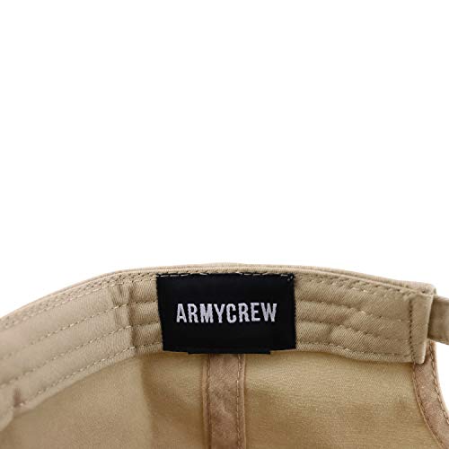 Armycrew Oversize XXL Blank Flatbill Mesh Snapback Cap - color: Khaki