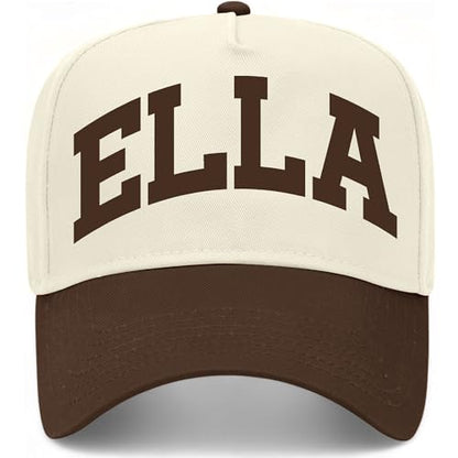 Ella Collegiate Hat - color: Brown/Natural