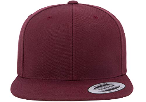 Flexfit Unisex Adult Yp Classics Premium Snapback Cap – 2-Tone - color: Maroon