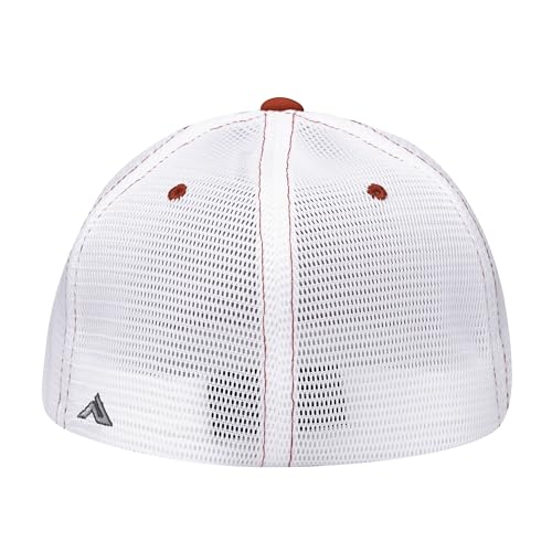 Pacific Headwear Unisex-Adult Pacific Headwear Premium M2 Performance Trucker Flexfit® Cap - color: Red/White/Red, size: X-Small