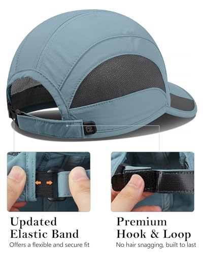 GADIEMKENSD Outdoor Running Hat Breathable Mesh 2PACK - color: Sky Blue+sky Blue, size: 7-7 1/2