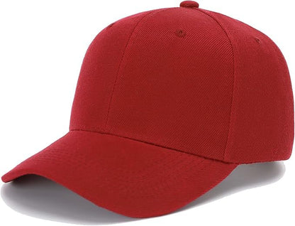 ZH Plain Adjustable Baseball Cap - Lot of 12 Unisex Blank Design Caps - color: Aa314