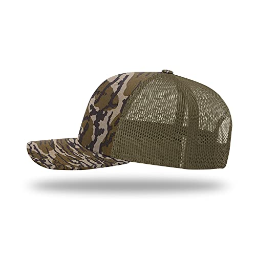Richardson 112 Classic Six-Panel Adjustable Snapback Trucker Cap - color: Bottomland/Loden