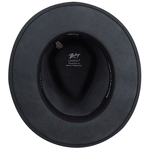 Bailey of Hollywood Men's Fedora Hat - color: Graphite, size: Medium