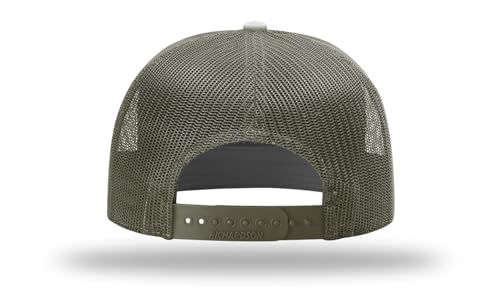 Richardson 168 Hi-Pro 7 Panel Adjustable Snapback Trucker Mesh Back Cap - color: Loden