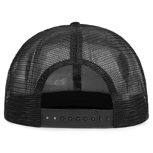 Christian Hats for Men Women - Cross Faith Flat Snapcback Hats - Religious Gifts for Thanksgiving Christmas - color: Black Mesh/Faith White
