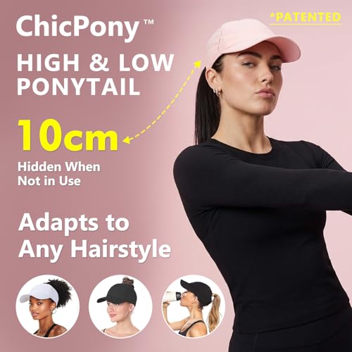TOP-EX UPF 50+ Cooling Ponytail Baseball Cap for Women, Water-Resistant - color: Pink/3.0, size: X-Small