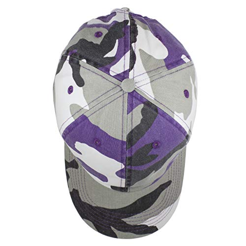 Gelante Baseball Cap Dad Hat 100% Cotton Polo Style Plain Blank Adjustable Size. - color: Purple Camo