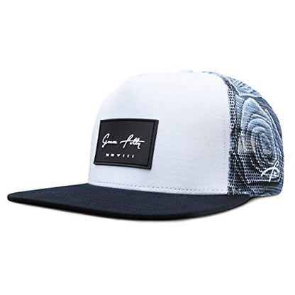 Grace Folly Trucker Hat for Men & Women. Snapback Mesh Caps - color: Rose- Gray