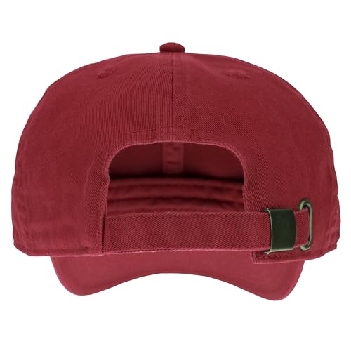 Gelante Baseball Cap Dad Hat 100% Cotton Polo Style Plain Blank Adjustable Size. - color: Red